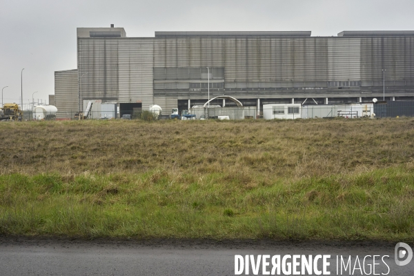 La fonderie Aluminium Dunkerque, à Loon-Plage, le 11 mars 2024. Plus grande fonderie d’aluminium d’Europe et premier consommateur électrique français.