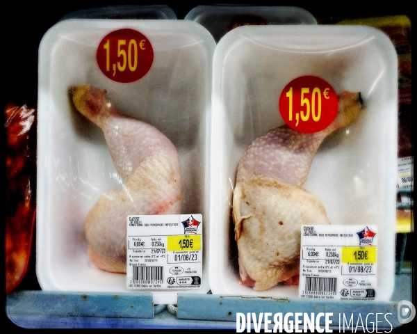 Barquettes de cuisses de poulets