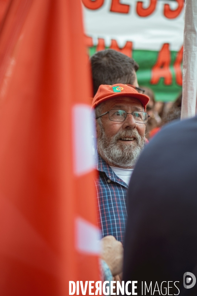 Manifestation pour les cinquante ans de la révolution des oeillets à Lisbonne