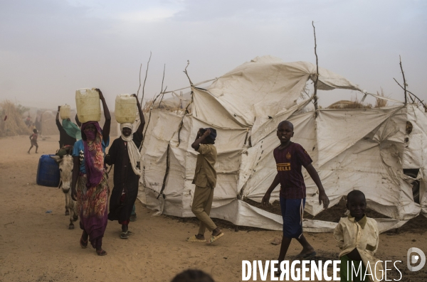 Refugies soudanais a adre, tchad.