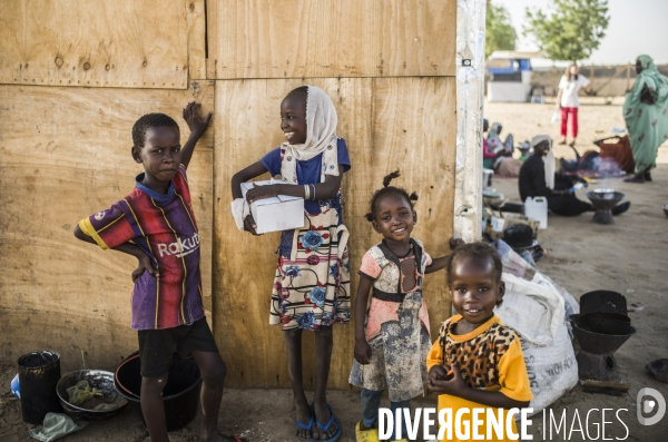Refugies soudanais a adre, tchad.