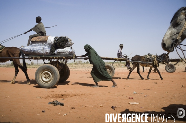 Refugies soudanais a adre, tchad.