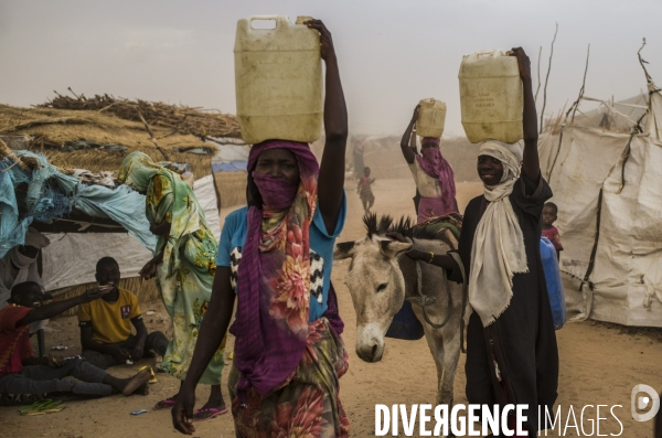 Refugies soudanais a adre, tchad.