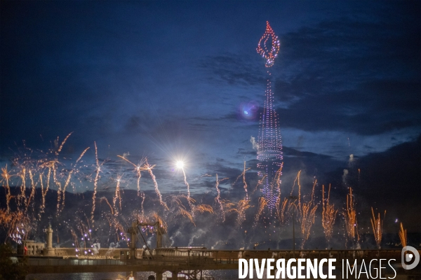 Lumières à Marseille pour les Jeux olympiques