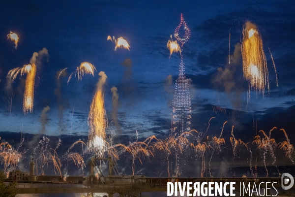 Lumières à Marseille pour les Jeux olympiques
