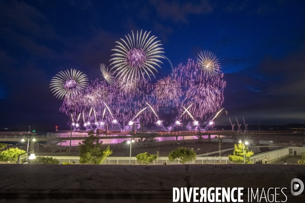 Lumières à Marseille pour les Jeux olympiques
