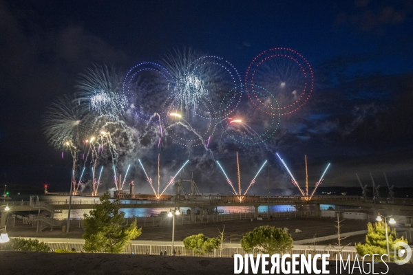 Lumières à Marseille pour les Jeux olympiques