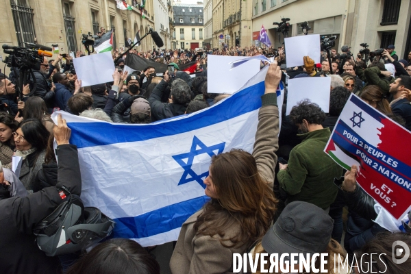 Manifestation pro-palestinienne et blocage à Sciences Po Paris