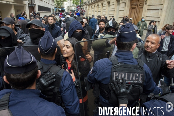 Manifestation pro-palestinienne et blocage à Sciences Po Paris