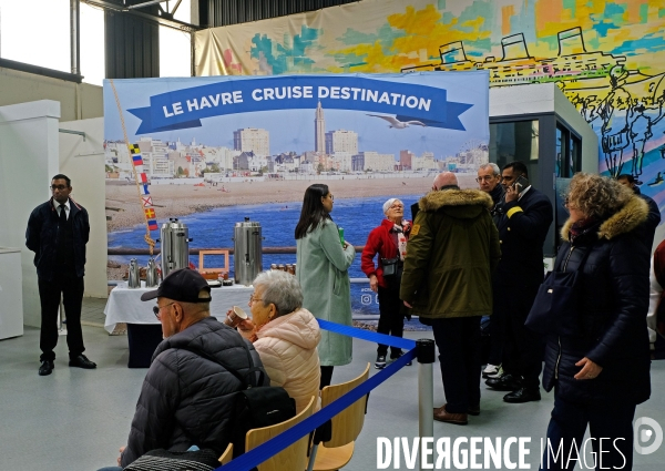 Illustration Avril 2024.Le Havre Cruise destination