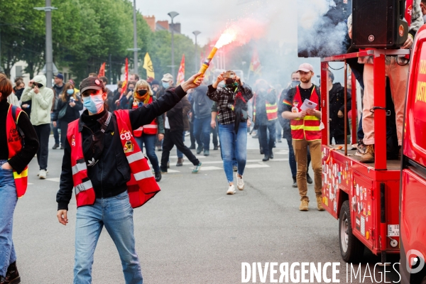 Manifestation du 1er mai à Nantes