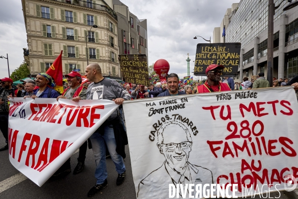 Manifestation premier mai à Paris
