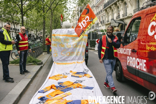 Manifestation contre les morts au travail