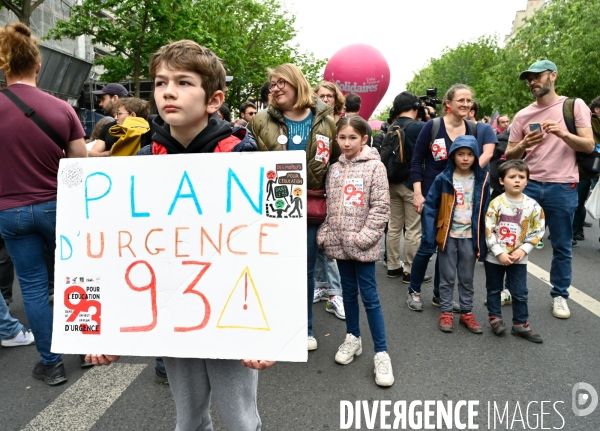 Les jeunes, à la Manifestation du 1 er mai 2024, à Paris
