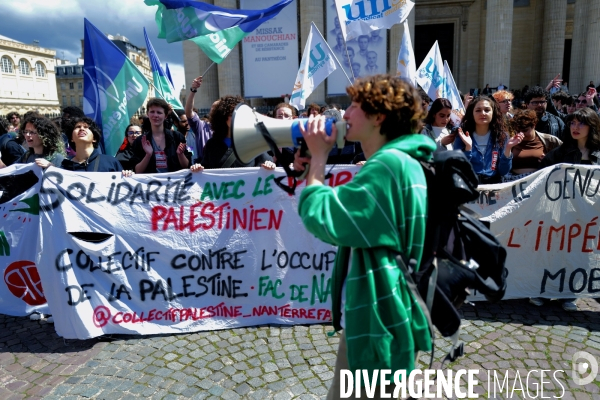 Mobilisation propalestinienne des étudiants