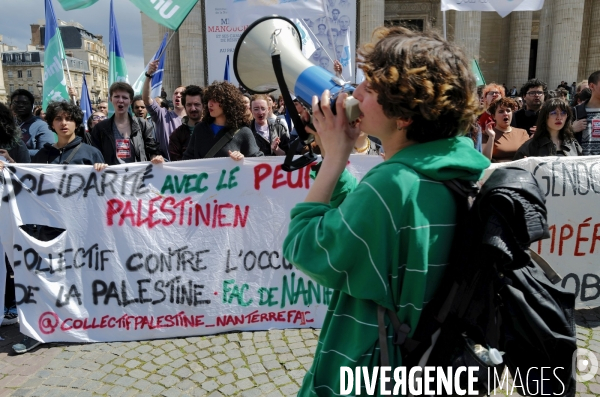 Mobilisation propalestinienne des étudiants