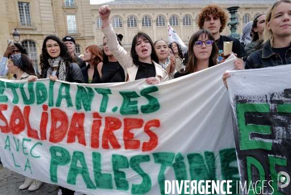 Mobilisation propalestinienne des étudiants