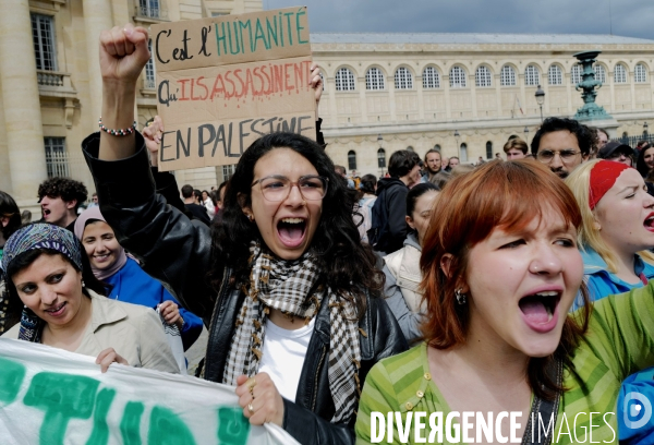 Mobilisation propalestinienne des étudiants