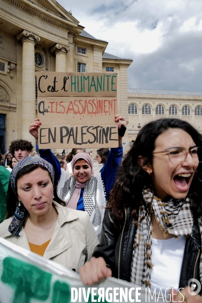 Mobilisation propalestinienne des étudiants