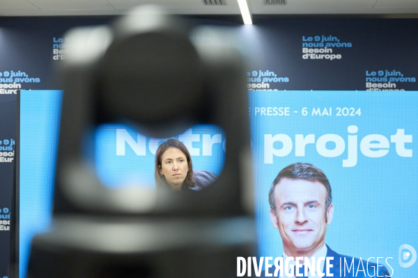 Conference presse projet Europe de Valerie Hayer Renaissance