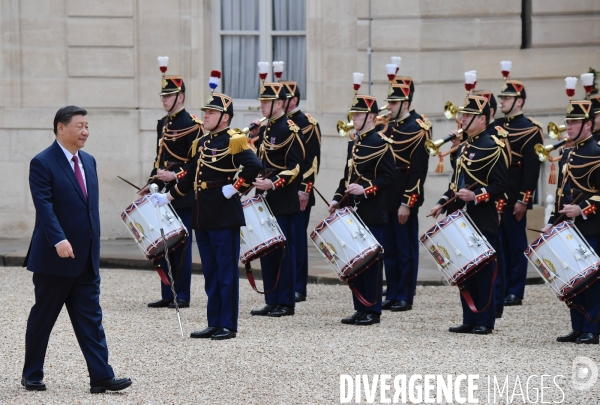 Emmanuel Macron reçoit XI Jinping