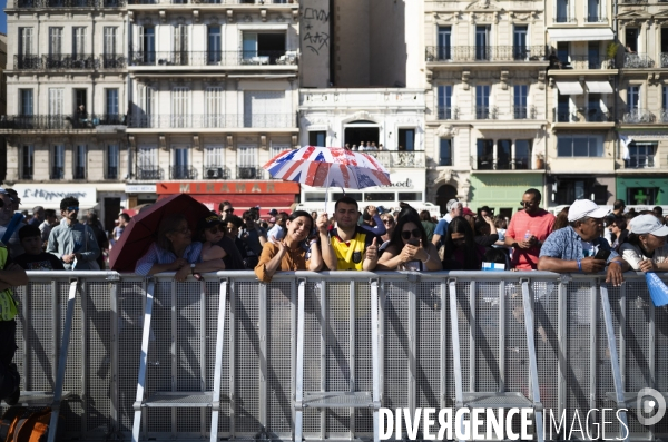 Arrivée de la flamme à Marseille