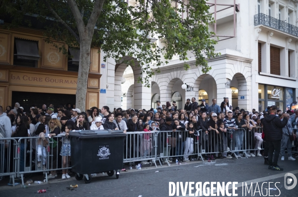 Arrivée de la flamme à Marseille