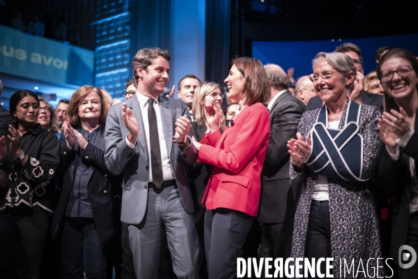 Meeting de Valerie Hayer à la maison de la Mutualité.