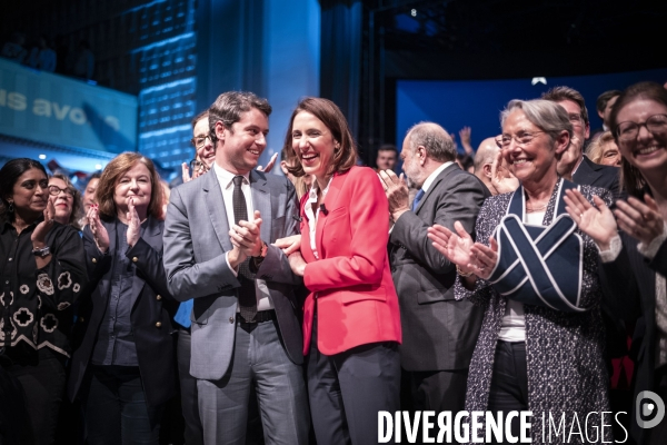 Meeting de Valerie Hayer à la maison de la Mutualité.