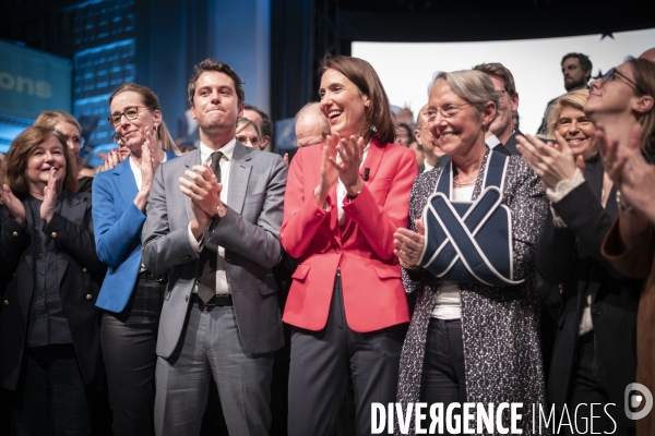 Meeting de Valerie Hayer à la maison de la Mutualité.