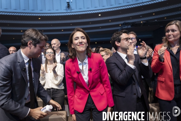 Meeting de Valerie Hayer à la maison de la Mutualité.