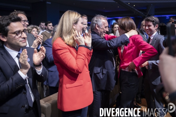 Meeting de Valerie Hayer à la maison de la Mutualité.