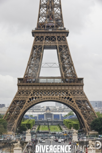 Les travaux pour les jeux olympiques au champ de mars