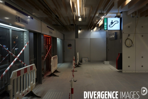 Chantier de la future gare Saint-Denis - Pleyel, le 15 mai 2024.