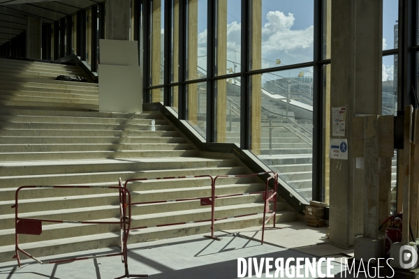 Chantier de la future gare Saint-Denis - Pleyel, le 15 mai 2024.