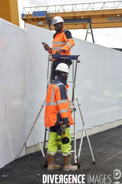 Chantier de la future gare Saint-Denis - Pleyel, le 15 mai 2024.