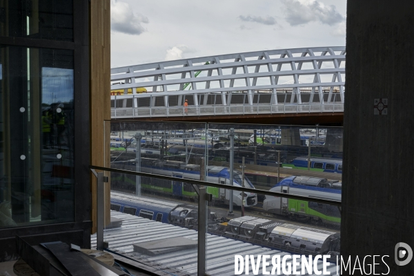Chantier de la future gare Saint-Denis - Pleyel, le 15 mai 2024.