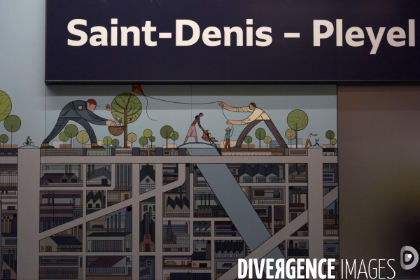 Chantier de la future gare Saint-Denis - Pleyel, le 15 mai 2024.