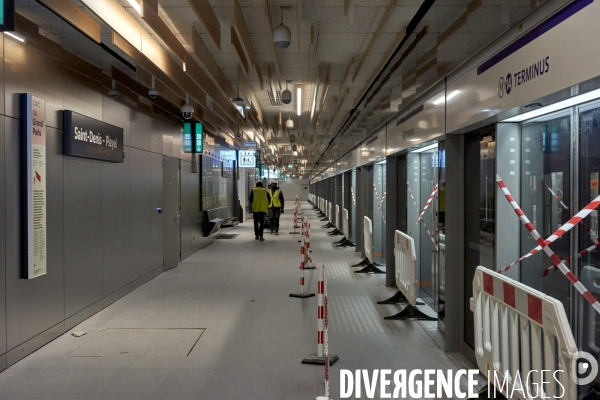 Chantier de la future gare Saint-Denis - Pleyel, le 15 mai 2024.