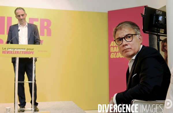 Elections européennes / Olivier Faure avec Raphaël Glucksmann