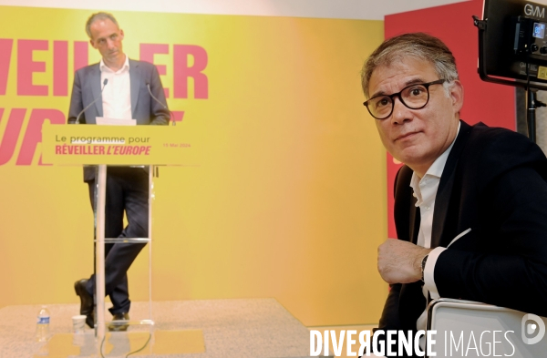 Elections européennes / Olivier Faure avec Raphaël Glucksmann