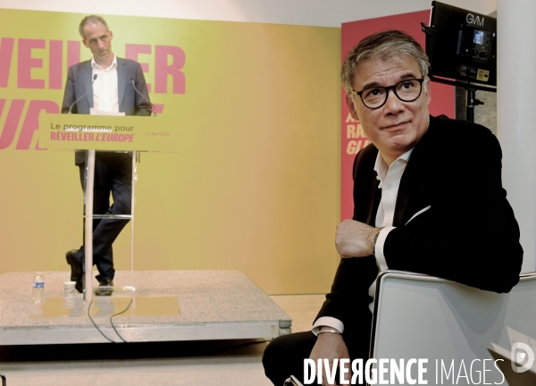 Elections européennes / Olivier Faure avec Raphaël Glucksmann