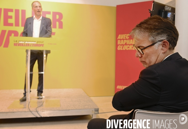 Elections européennes / Olivier Faure avec Raphaël Glucksmann