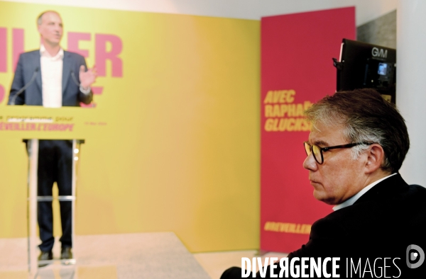 Elections européennes / Olivier Faure avec Raphaël Glucksmann