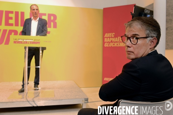 Elections européennes / Olivier Faure avec Raphaël Glucksmann