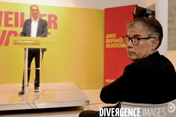 Elections européennes / Olivier Faure avec Raphaël Glucksmann