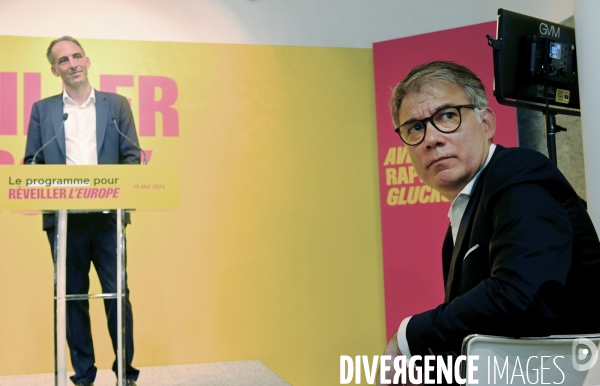 Elections européennes / Olivier Faure avec Raphaël Glucksmann