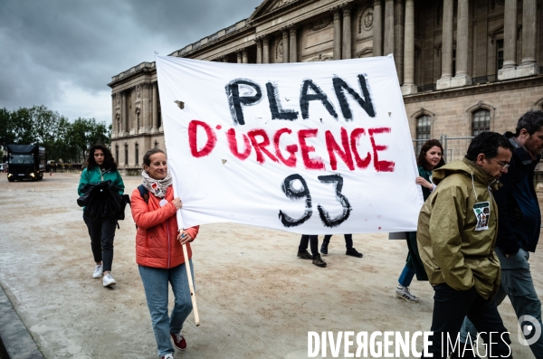 Manifestation  des enseignants de Seine-Saint-Denis.