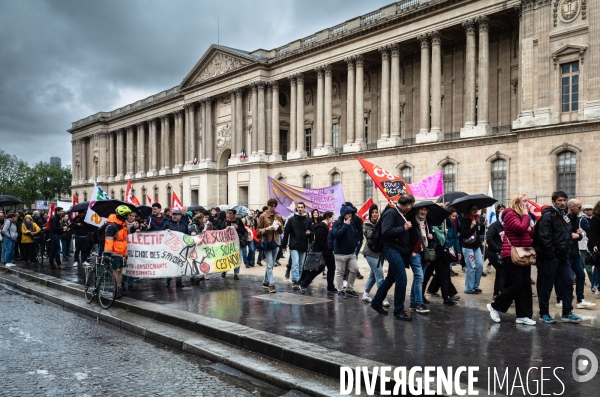 Manifestation  des enseignants de Seine-Saint-Denis.
