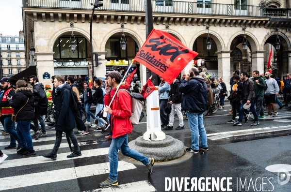 Manifestation  des enseignants de Seine-Saint-Denis.
